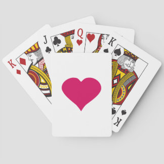 Baraja De Cartas Corazón rojo