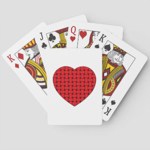 Baraja De Cartas Corazón rojo agitado