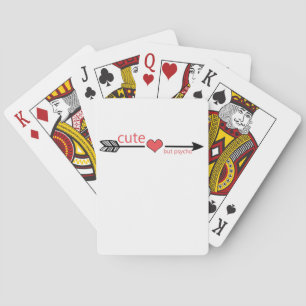 Baraja De Cartas Corazón rojo de flecha negra pero psicópata