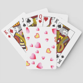 Baraja De Cartas Corazón rojo romántico