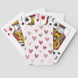 Baraja De Cartas Corazón Rosa Lindo Patrón – Diseño Romántico y Ele