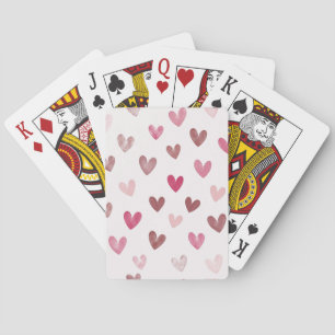 Baraja De Cartas Corazón Rosa Lindo Patrón – Diseño Romántico y Ele