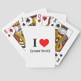 Baraja De Cartas ¡CORAZÓN! Tarjeta - Personalizado
