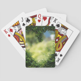 Baraja De Cartas Corazón Topiario Verde
