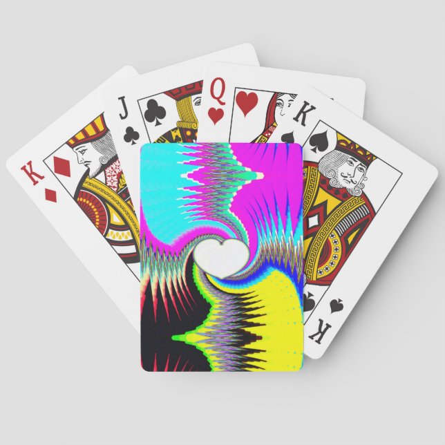 Baraja De Cartas Corazón y espiral (Reverso)