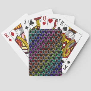 Baraja De Cartas Corazones arcoiris
