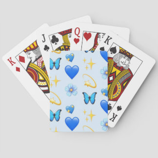 Baraja De Cartas Corazones azules-Crea tu propio (CYO) - Jugando co