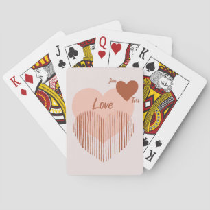 Baraja De Cartas Corazones de amor con nombres