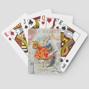 Baraja De Cartas Corazones de conejo blanco Alice Classic