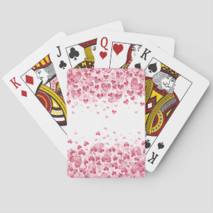 Baraja De Cartas Corazones flotantes
