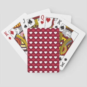 Baraja De Cartas Corazones rojos