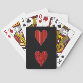 Baraja De Cartas Corazones Rojos Decorativos