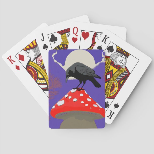 Baraja De Cartas Corbeau Mystique Gothique (Reverso)
