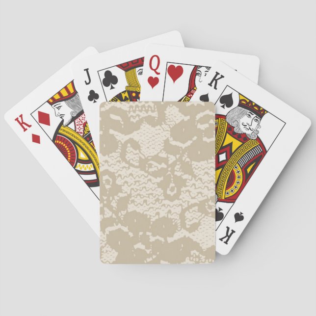 Baraja De Cartas Cordón beige (Reverso)