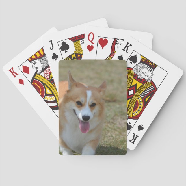 Baraja De Cartas Corgi feliz (Reverso)