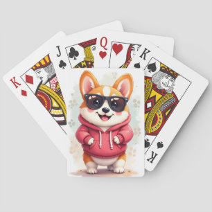 Baraja De Cartas Corgi Kawaii Divertido Perro