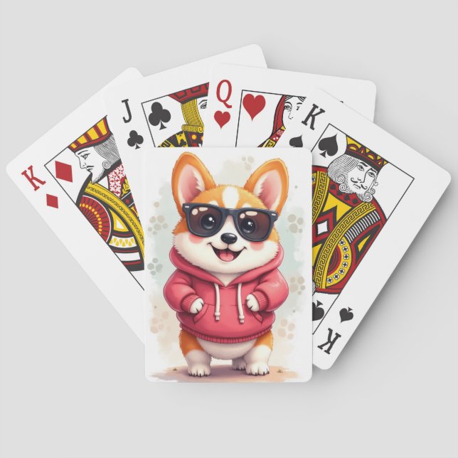Baraja De Cartas Corgi Kawaii Divertido Perro (Reverso)