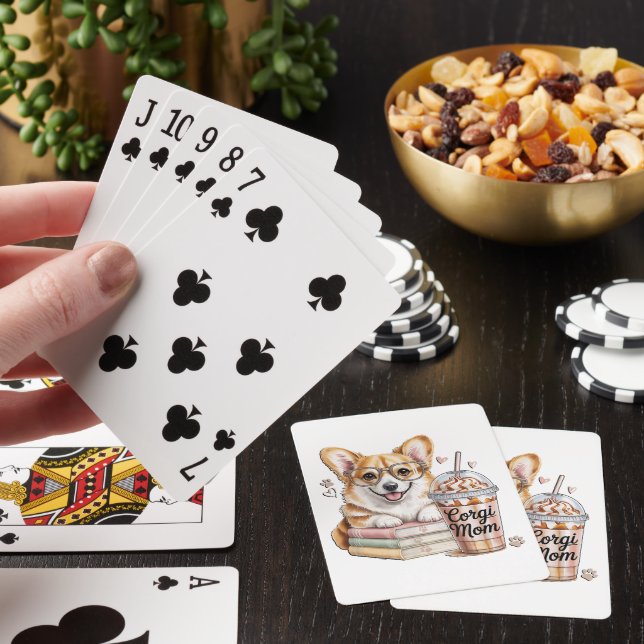 Baraja De Cartas Corgis Libros y Café Helado para Perro (In Situ)