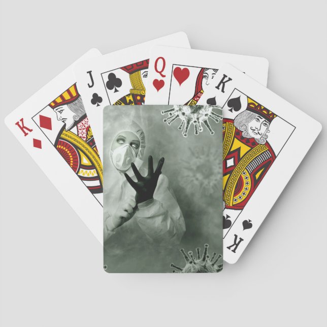 Baraja De Cartas Coronavirus Nurse (Reverso)