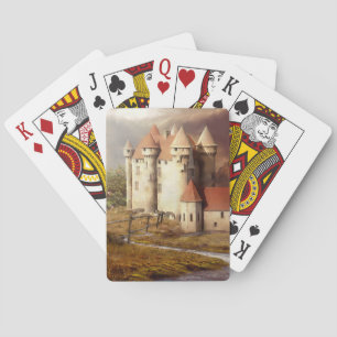 Baraja De Cartas Correr río Castillo Medieval