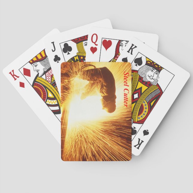 Baraja De Cartas Cortador de acero (Reverso)