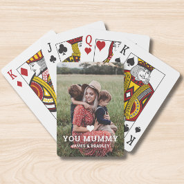 Baraja De Cartas Corto corazón te ama MUMMY Madre's Day Photo