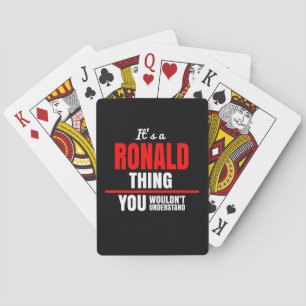 Baraja De Cartas Cosa Ronald que no entenderías el nombre