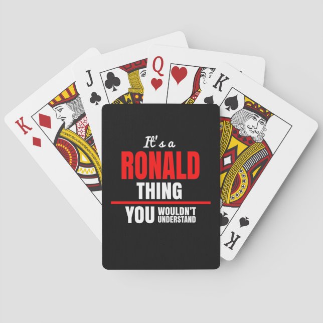 Baraja De Cartas Cosa Ronald que no entenderías el nombre (Reverso)