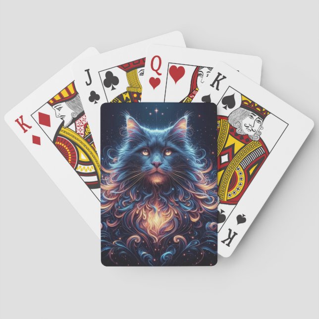Baraja De Cartas Cosmic Cat Playing Cards (Reverso)