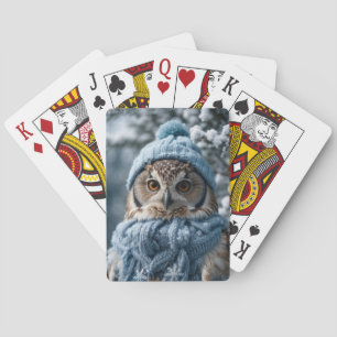 Baraja De Cartas Cosmoso y caprichoso invierno Wonderland Owl