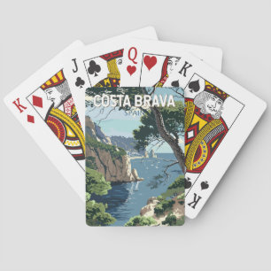 Baraja De Cartas Costa Brava España Viaje al Vintage