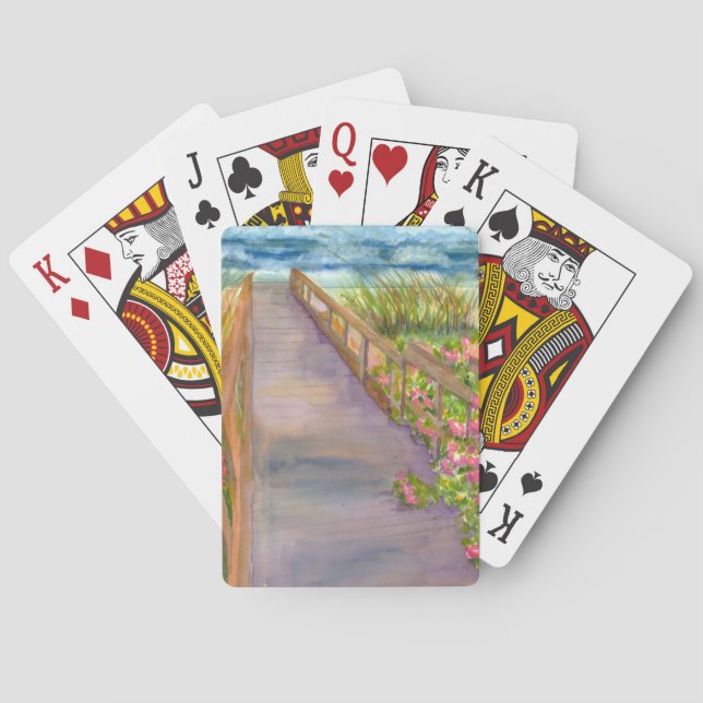Baraja De Cartas Costa de Nueva Inglaterra (Reverso)