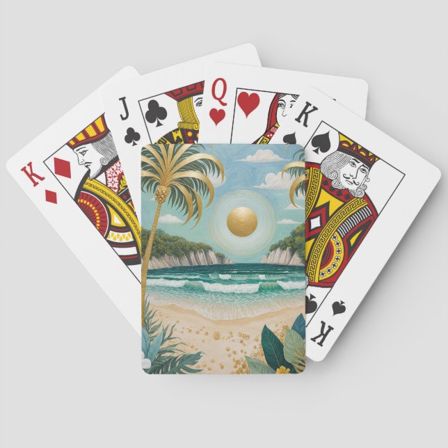 Baraja De Cartas Costas doradas (Reverso)