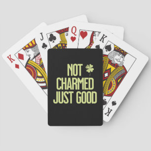 Baraja De Cartas Cota No Encantada Solo Buena Frase De Trébol