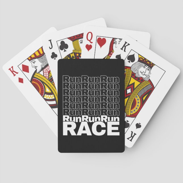 Baraja De Cartas Cotización Motivacional de Runner In-Training - Ca (Reverso)