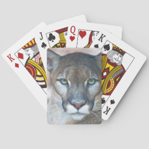 Baraja De Cartas Cougar, león de montaña, pantera de Florida, Puma
