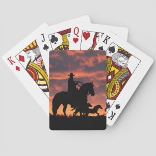 Baraja De Cartas Country Western Cowboy Caballos salvajes