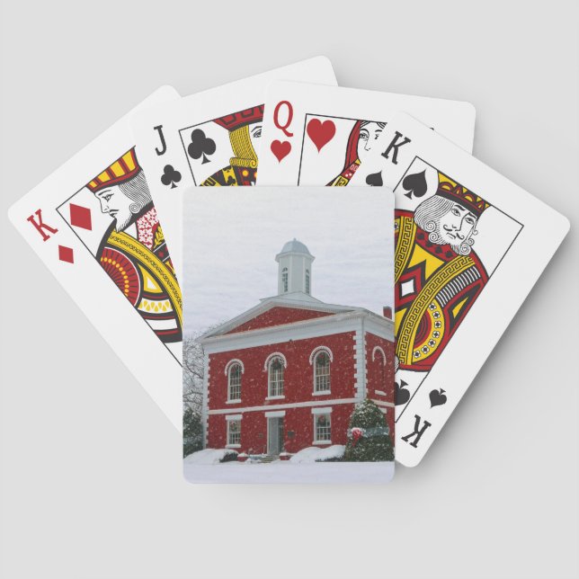 Baraja De Cartas Courthouse Snow (Reverso)