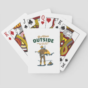 Baraja De Cartas Cowboy gracioso que bebe Whiskey