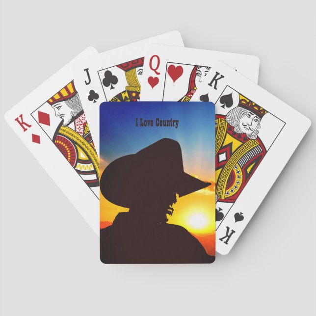 Baraja De Cartas Cowboy Silhouette (Reverso)