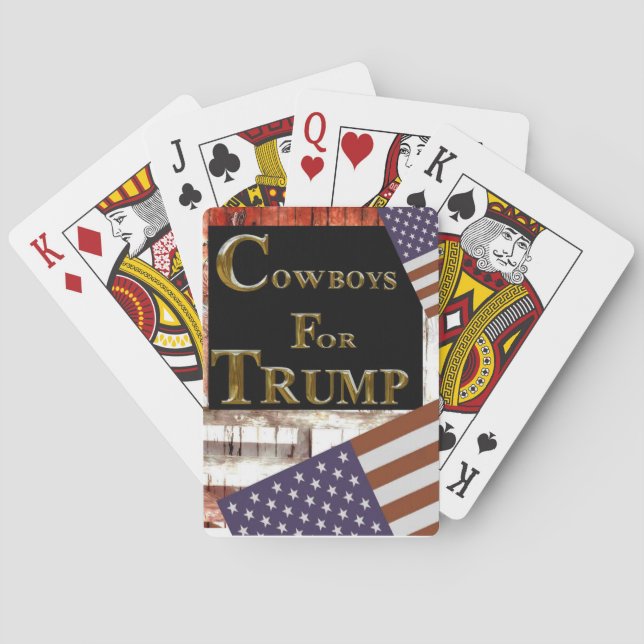 BARAJA DE CARTAS COWBOYS PARA TRUMP (Reverso)