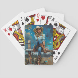 Baraja De Cartas Cowgirl Pin Up