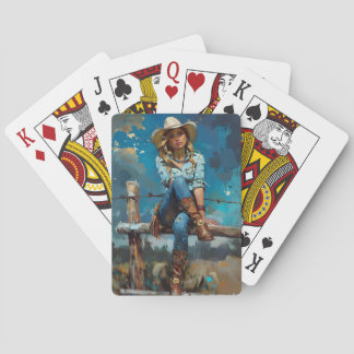 Baraja De Cartas Cowgirl Pin Up
