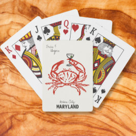 Baraja De Cartas Crab Maryland Boda