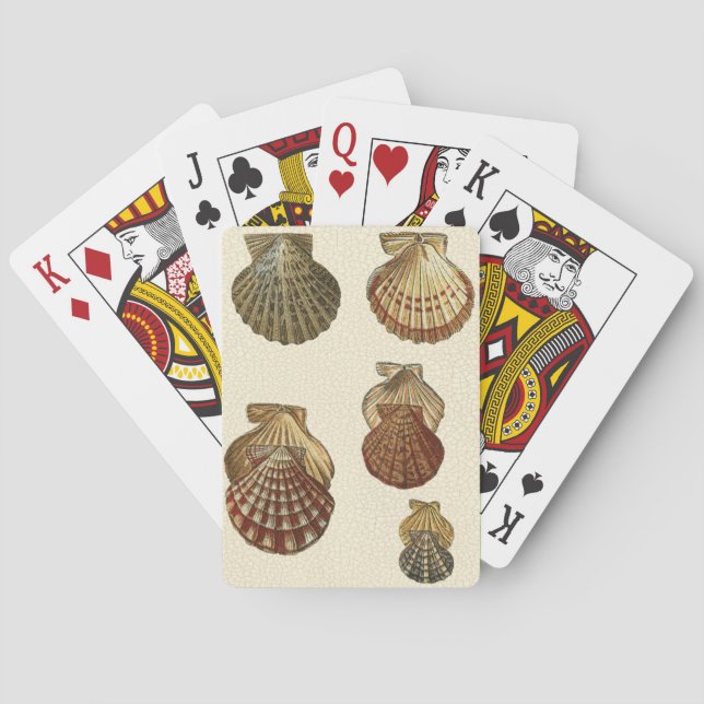 Baraja De Cartas Crackled Antique Shells (Reverso)