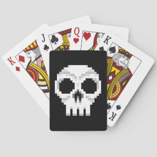 Baraja De Cartas Cráneo de la muerte de Videojuego - Arte Pixel
