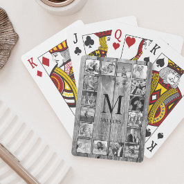 Baraja De Cartas Crea tu Collage de fotos Personalizado Rustic Farm