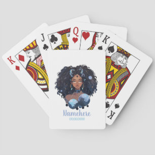 Baraja De Cartas Crea Tu Propia Acuario Mujer Afroamericana