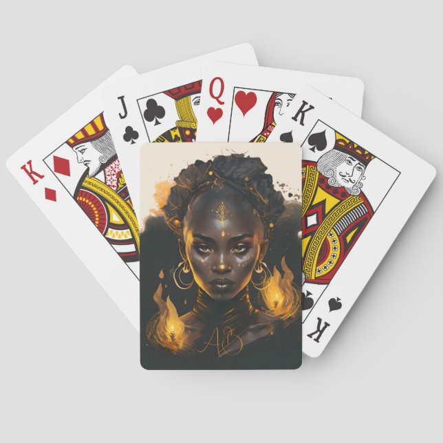 Baraja De Cartas Crea tu propia Bruja dorada (Reverso)