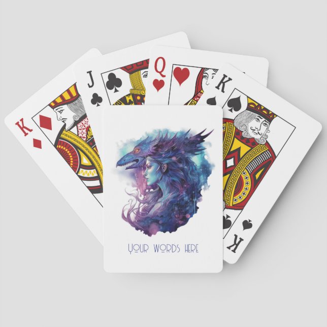 Baraja De Cartas Crea tu propia diosa del dragón (Reverso)
